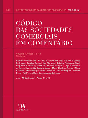 cover image of Código das Sociedades Comerciais em Comentário volume I--2ª Edição